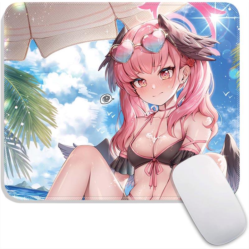 Anime Mouse Pad Small Gaming Mousepad Azusa Aris Himari Marina Iori Gamer Standard MousePads PC Compact Non-Slip Office Mousemat