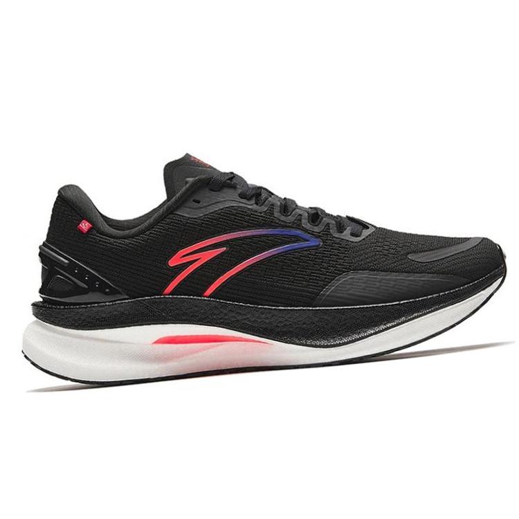 Anta Champion 2 Pro Fabric Cushioning, Wear Resistant Low top Sprint Running Shoes Men's Black 112345582-4