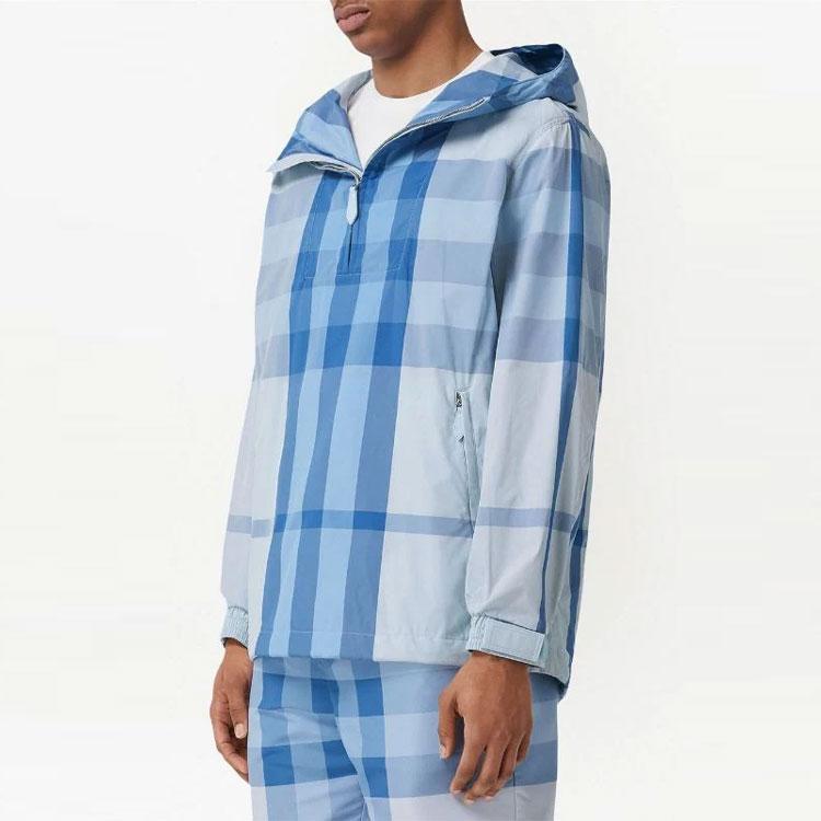 Burberry Packaway Kapuzenjacke mit halbem Reißverschluss 80510451 prüfen