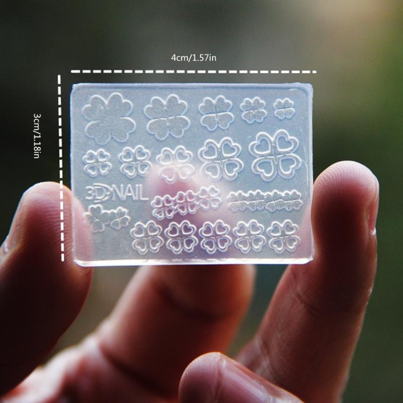12 Pack Silicone Nail Art Molds Set Nail Art Silicone Molds Set Resin Leaves Moulds Plant Shape Small Crafting Molds