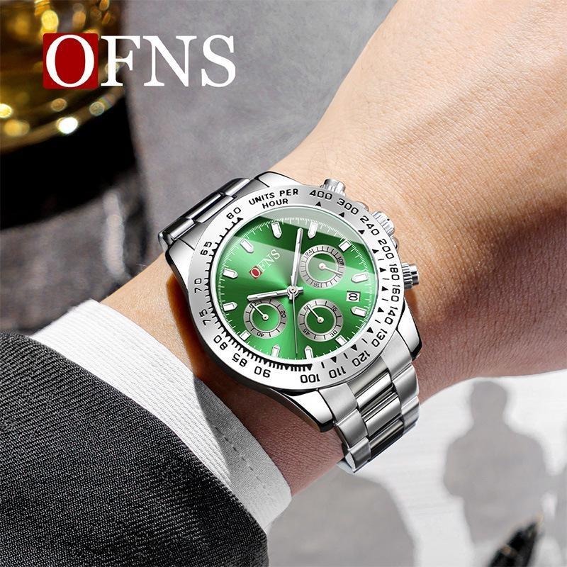 Luxury Man Watch Quartz Waterproof Luminous Date Chronograph Stainless Steel Men Wristwatch Military Sports Men's Watches