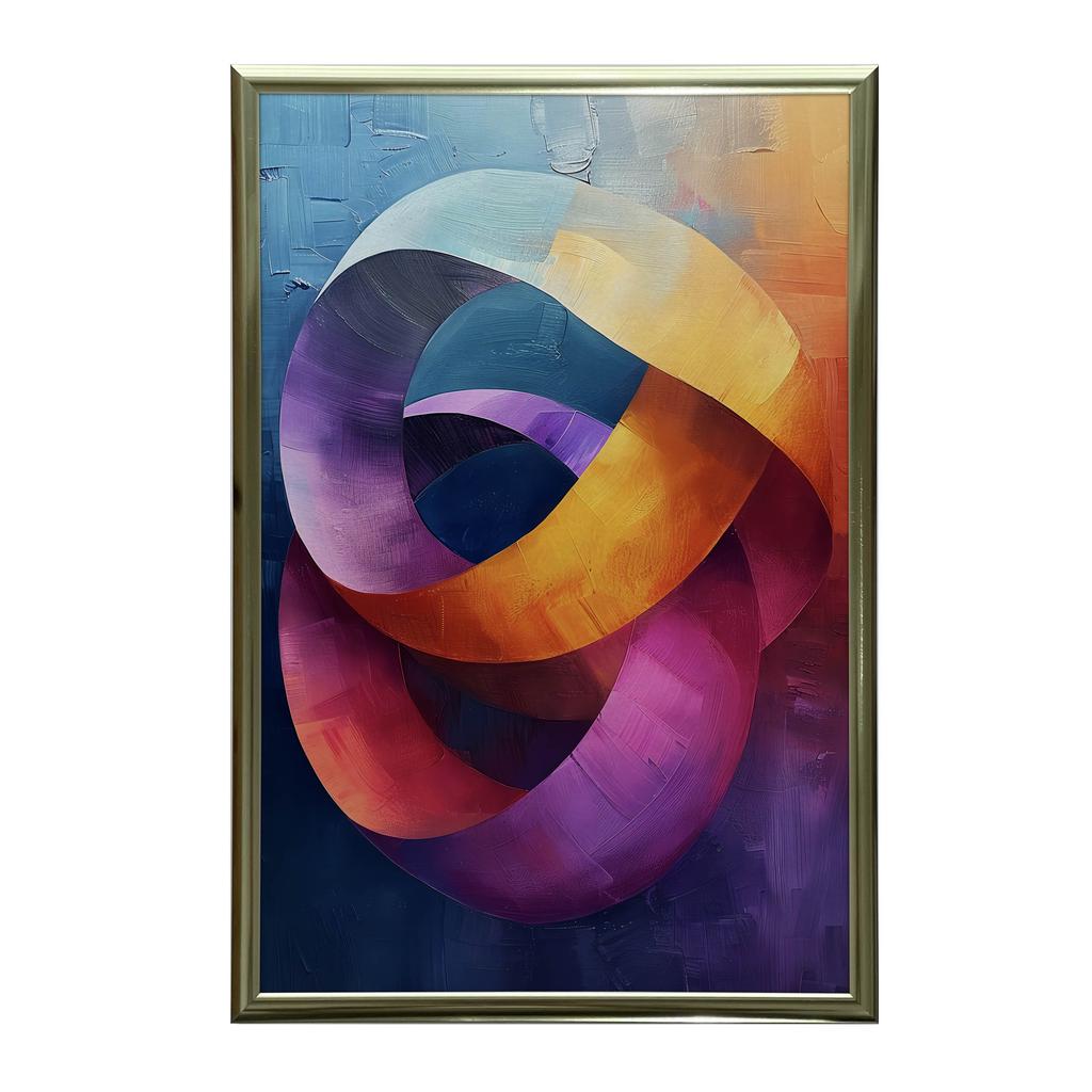 Dynamiczne Pierścienie Dynamiczne Pierścienie, 70X100 Cm, Bez Ramy, Płótno Premium Na Blejtramie