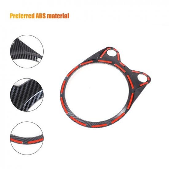 ABS Carbon Fiber Center Gear Shifter Panel Cover For Nissan 370Z Z34 2009-20