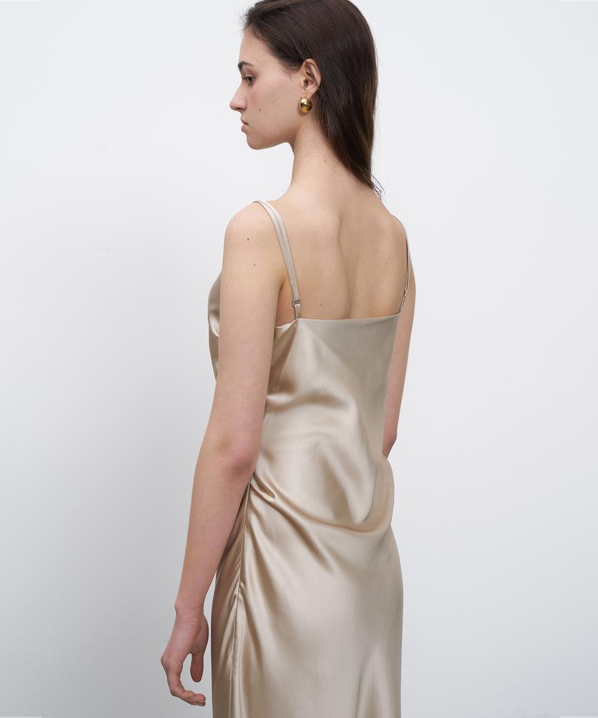 RENEJ Drape Slip Dress