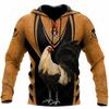Herren Kapuzenpullover Mexikanische Hoodies 3D-Druck HahnHahn-Grafik Oberteile Herbst Langarm Streetwear Mit Kapuze Für Herren Kleidung