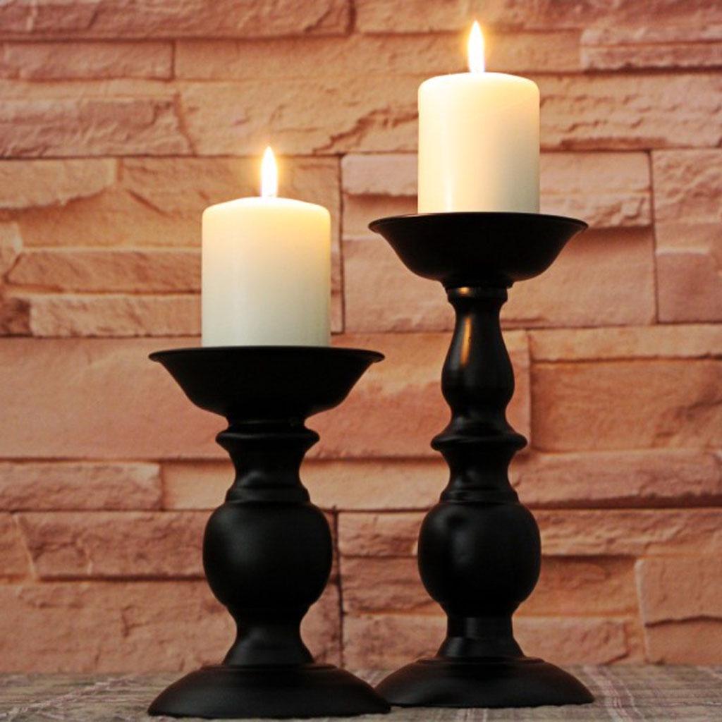 Iron Candle Holder Candelabra Candle Decoration on Desk / Floor