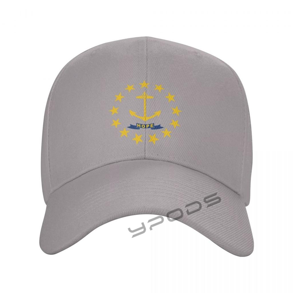 Unisex's Baseball Caps Flag Of Rhode Island State Women Summer Snapback Cap Adjustable Outdoor Sport Sun Hat