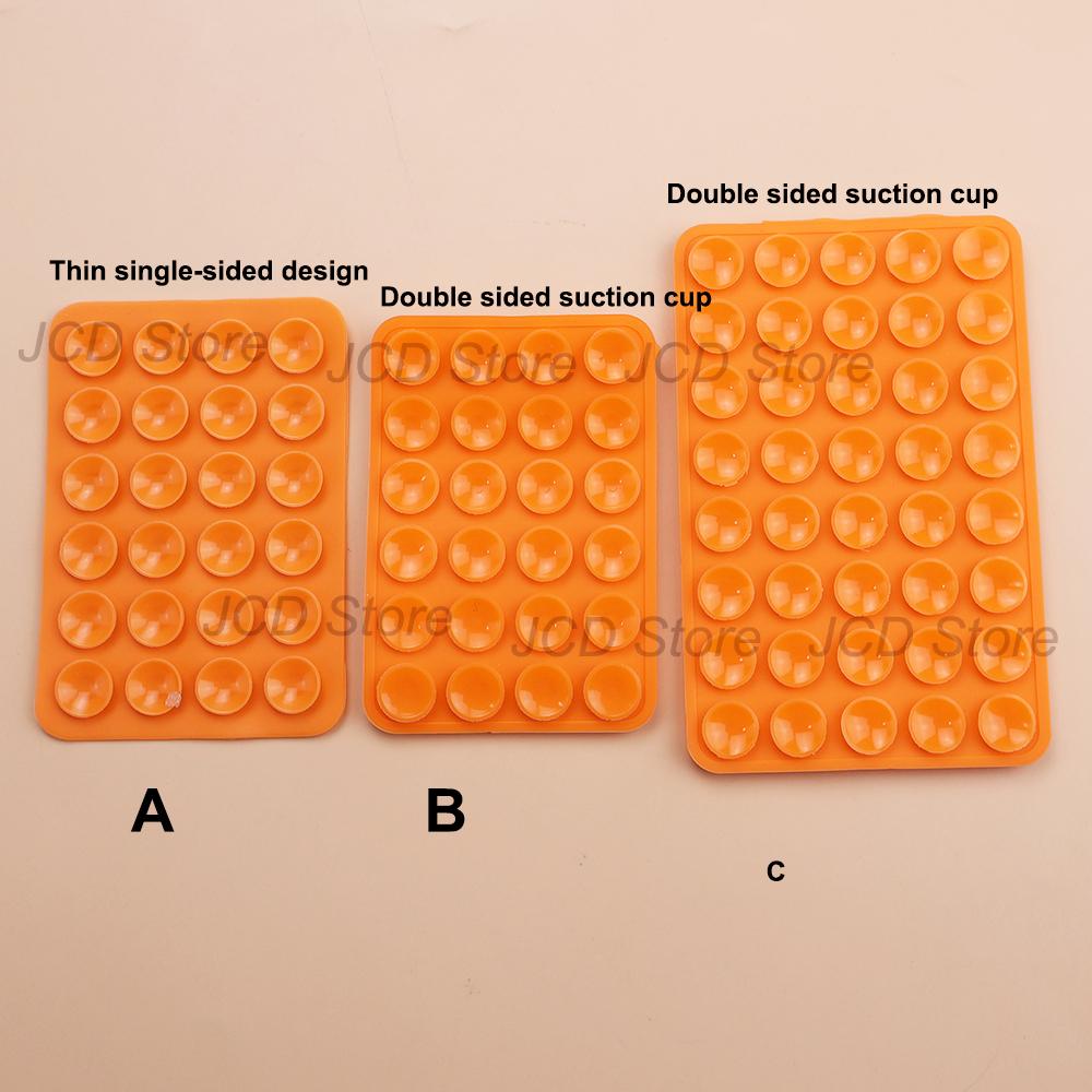 Single-sided Double Side Silicone Suction Pad Mobile Phone Fixture Suction Cup Backed Adhesive Silicone Rubber Sucker Pad Fixed 7