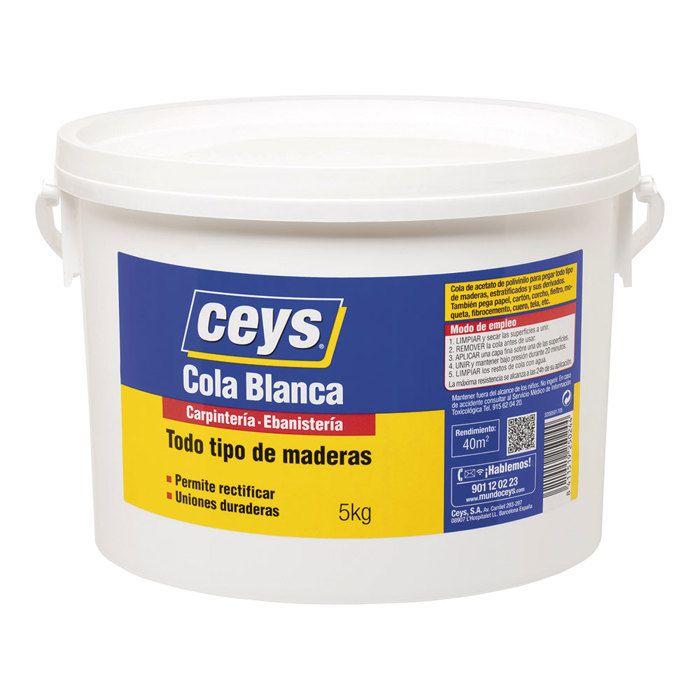 Colle À Bois - Ceys - 501705 - 5 Kg - Acétate De Polyvinyle - Couleur Blanche