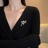 1pc Dainty Wheat Brooch for Women Men Chic Plant Brooches Pins Inlaid Zircon Jewelry Trendy Accessories Party Gifts