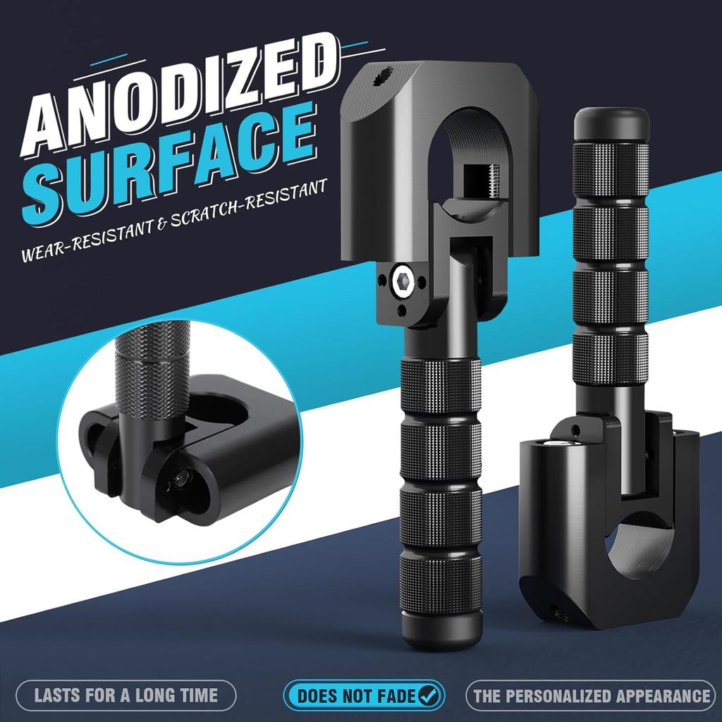 Motorcycle Highway Foot Pegs Adventure Footpegs 7/8"-1.25" Crash Bar Rest Pedal CNC Universal For KLR 650 DR650 XR650L TW200 CRF300L 390/790/890/1290