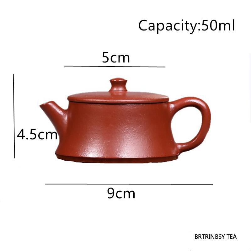 50ml Yixing Handmade Purple Clay Teapot Raw Ore Zhu Mud Tea Pot Household Beauty Kettle Chinese Zisha Tea Set Tradition Teaware
