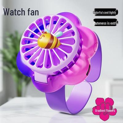 Cartoon Flower USB Rechargeable Mini Fan for Kids