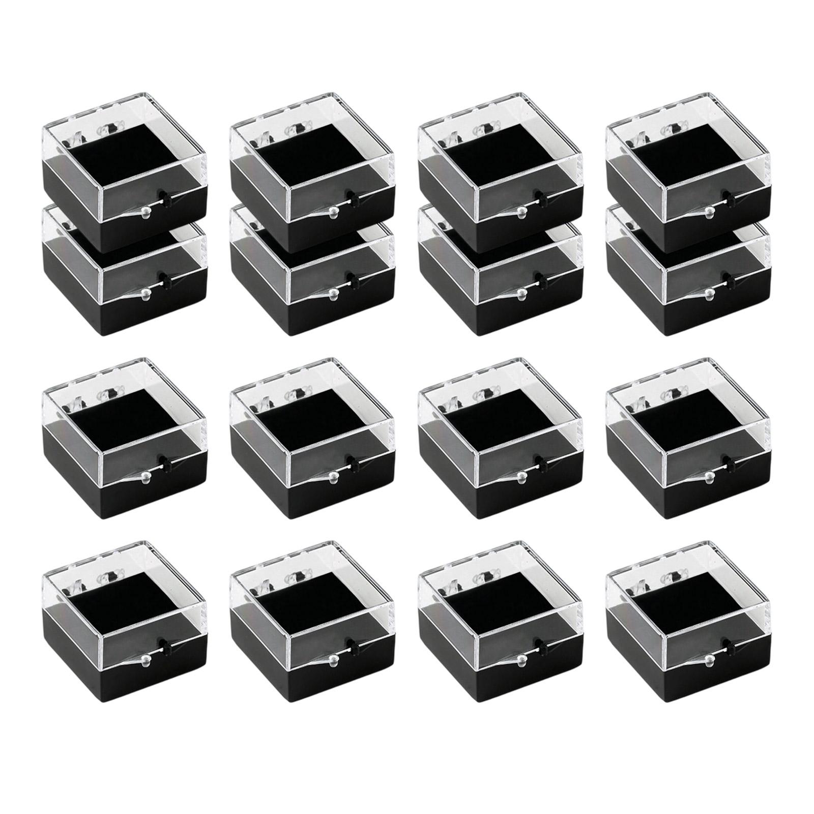 

16 Pieces Plastic Jewelry Organizers Water Resistant Portable Container for Bracelets Brooches Cosmetics 1