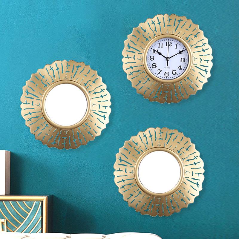 New Triple Wall Clock Living Room Silent Wall Clock Simple Fashion Clock Wall Decoration Clock