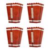 4 Stück Super Bowl Rugby Popcorn Box Wettbewerbsparty Gebratenes Hähnchen Chips Wurst Verpackung Papierbox Süßigkeiten Schokolade Keksdose