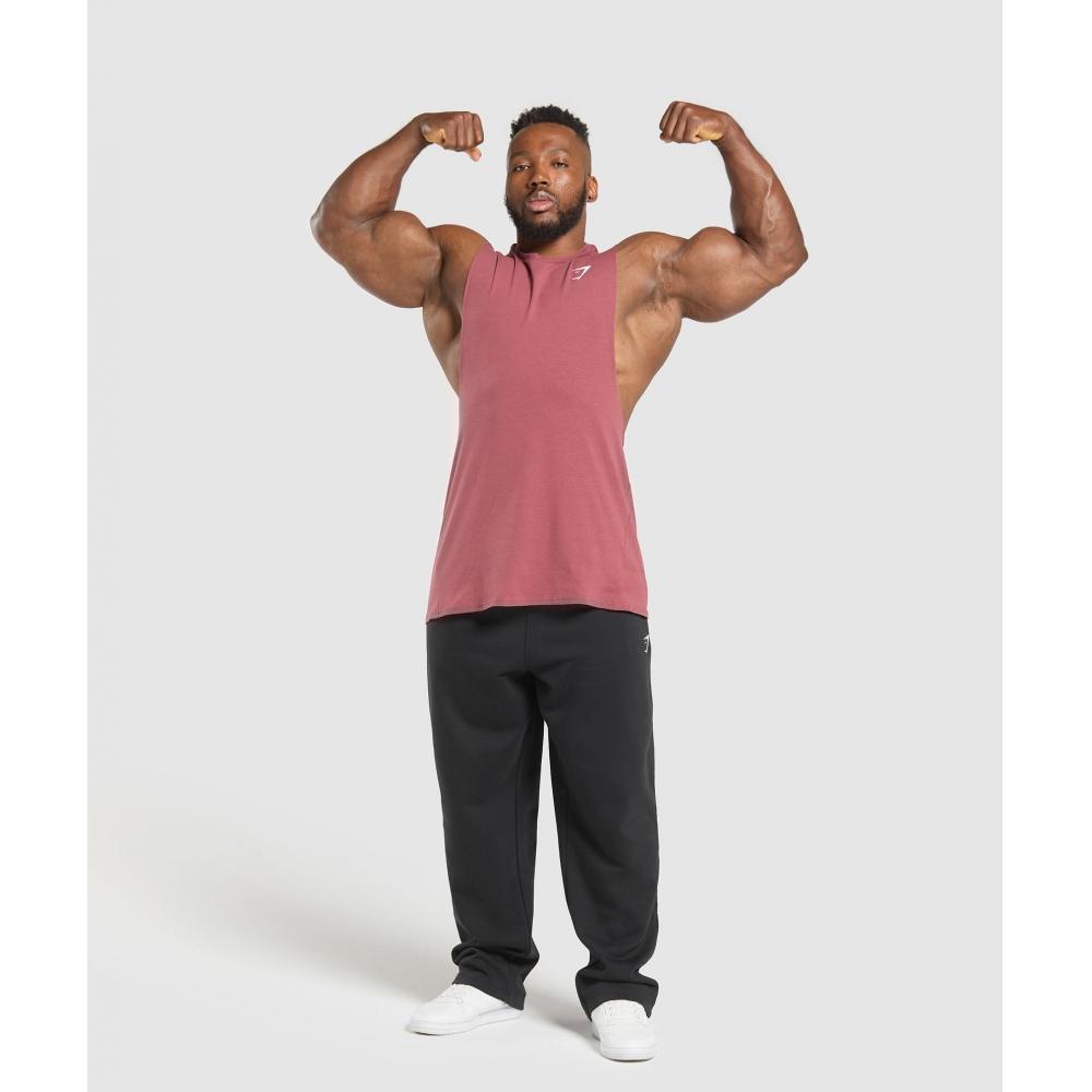 Gymshark Critical Drop Arm Tank Washed Berry Pink A1a2r Kcps