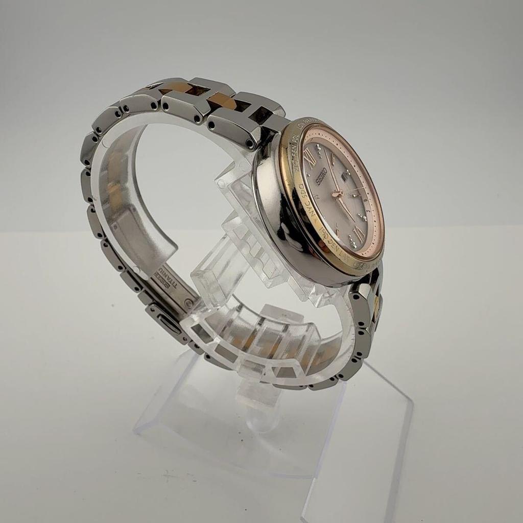 Seiko 1B25-0AJ0 Seiko LUKIA Watch Working Item Radio Solar Ladies Receipt Confirmed Storage Box Included [V330]