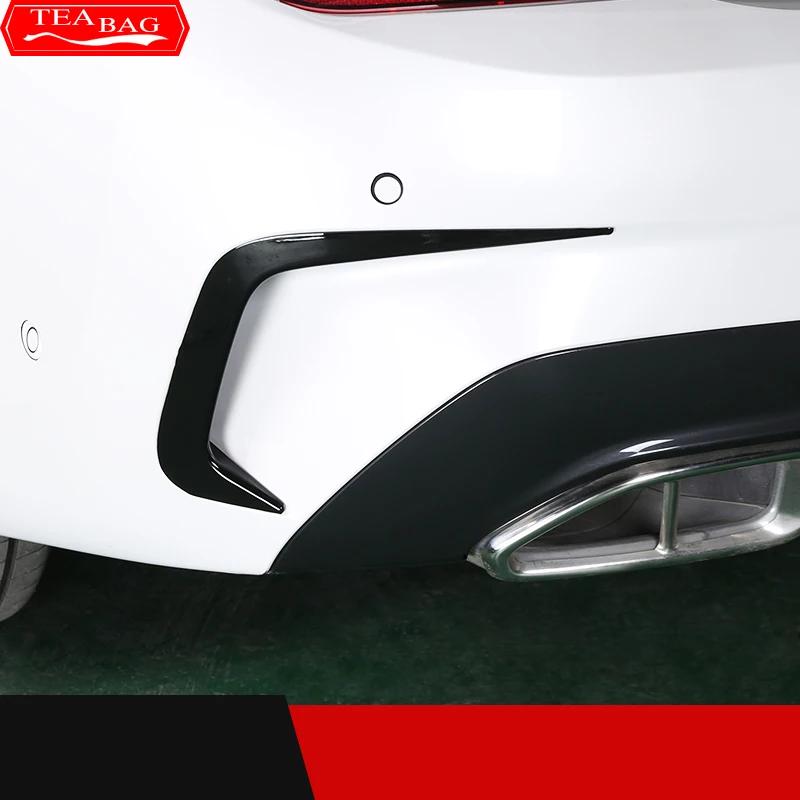 Exterior Car Styling Rear Bumper Cover Decorative Sticker For BMW 3 Series G20 2020 2021 2PCS ABS Modification Accessories