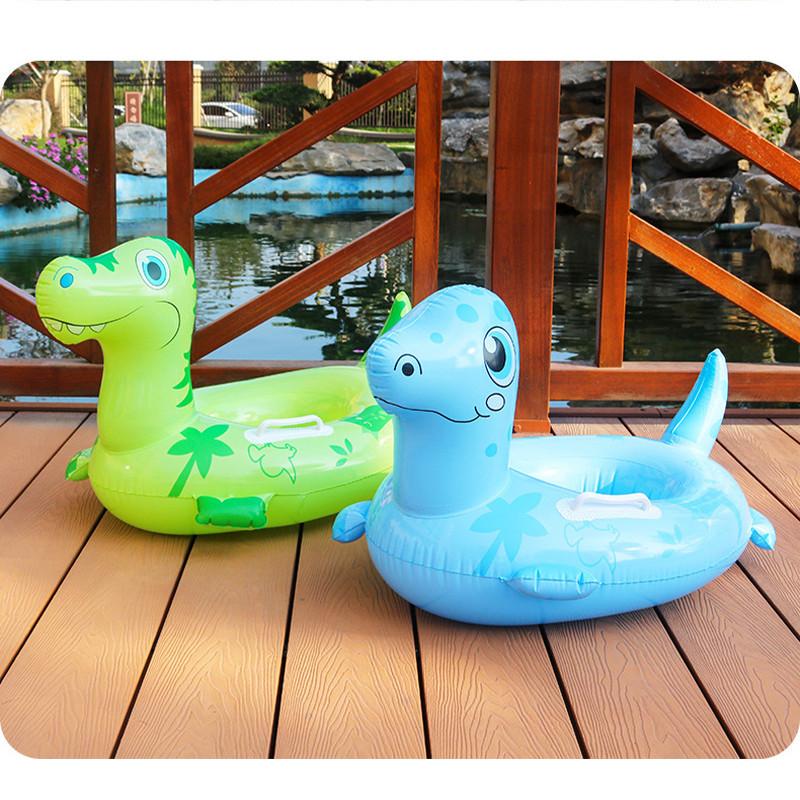 Children's Thickened Inflatable Dinosaur Seat Ring For Swimming Eco-friendly Pvc Material