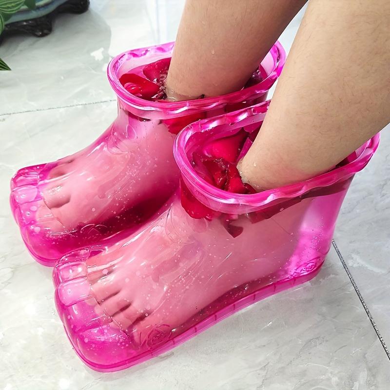 

Portable Foot Soak Bath Basin for Pedicure and Heat Relax - Blood Circulation Enhancement, Unscented, Non-Electric, No Battery Required