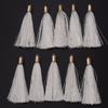 20pcs/lot Colorful Silk Tassels Metal Caps Tassel Charms Pendant For DIY Jewelry Making Handmade Earrings Pendant Accessories
