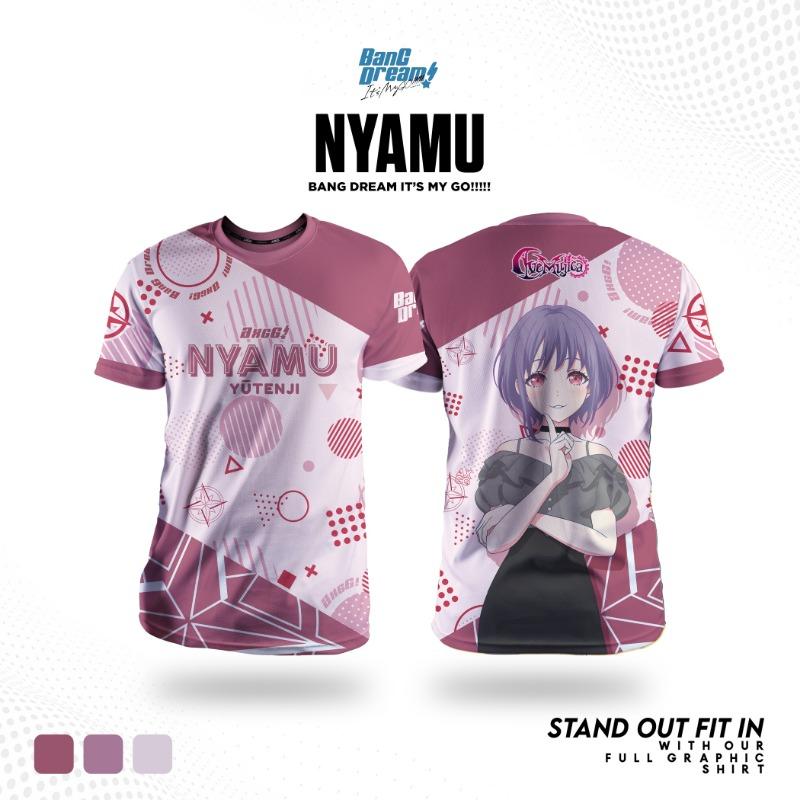

BanG Dream! Унисекс Футболки MyGO 3D Печать Детские Аниме Мультяшные Футболки Мужские/Женские Футболка с Коротким Рукавом Оверсайз Харадзюку Y2k Топы S