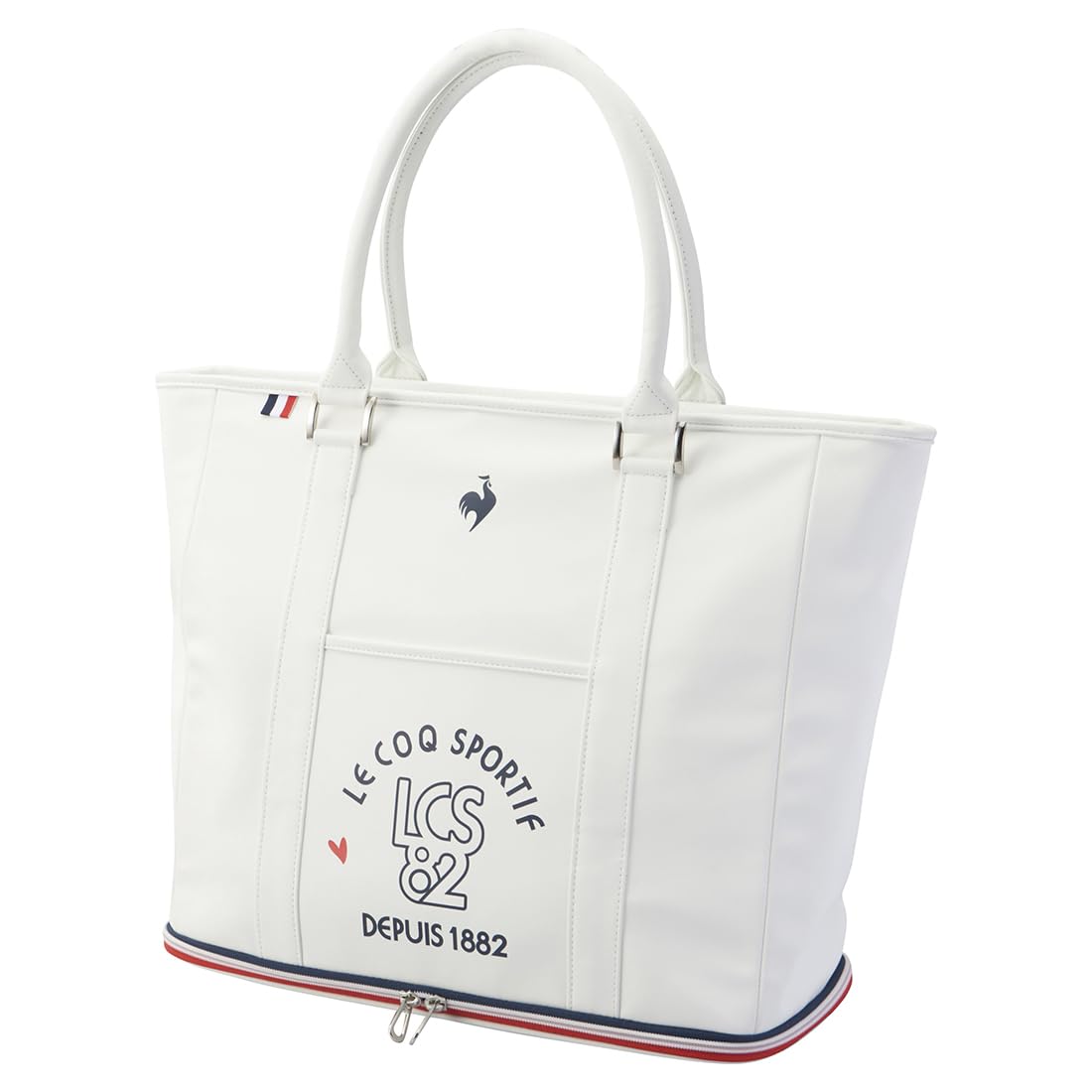 

Coq Boston Bag Tote Bag Двухслойная сумка для хранения обуви на молнии Характеристики Golf QQCXJA02 WH00 [Le Sportif] (белый)