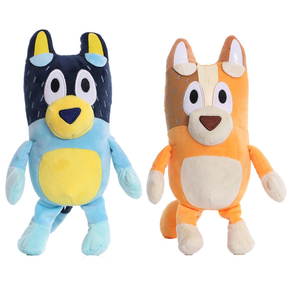 Hot 17-28Cm Bluey Dog Bingo Family Plush Toy Cartoon Dog Soft Stuffed Animals Keychain Dolls Birthday Gifts Family Blue-Y Bingo