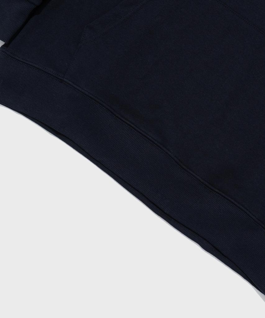 Riding Bike Cat Oversized Hoodie (Navy)