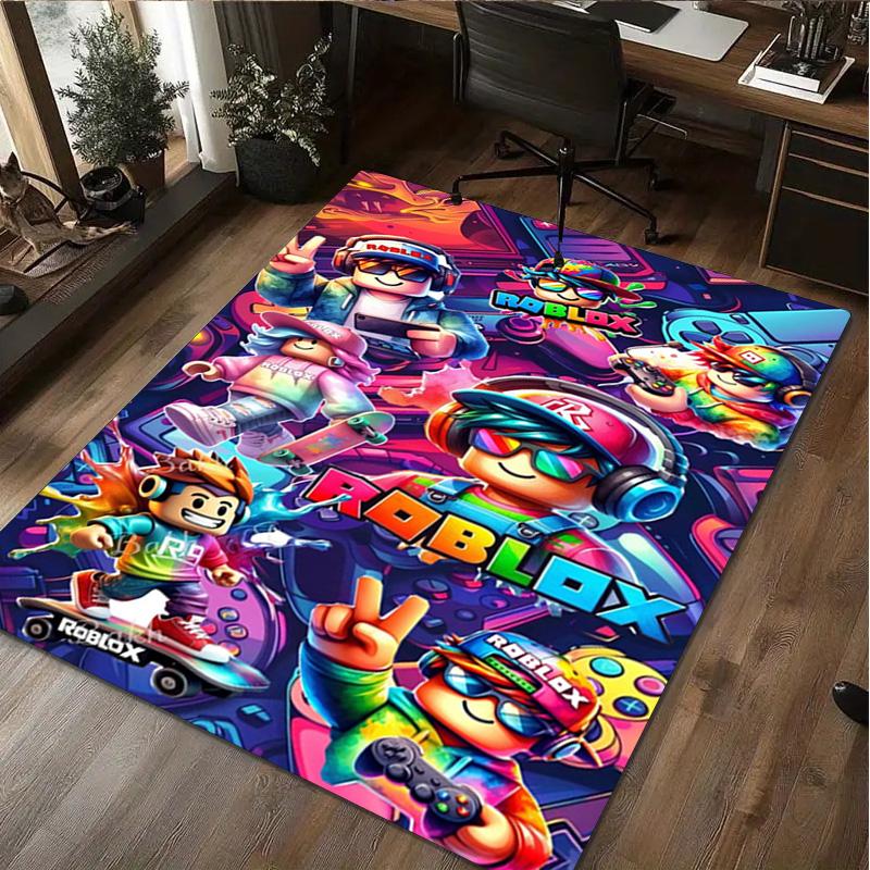 Tappeto per la casa di Roblox Tappeto Decorativo per Ufficio per Soggiorno Camera da Letto Zerbino Tappeto per Pavimento Tappeto per Area Sedia da Computer