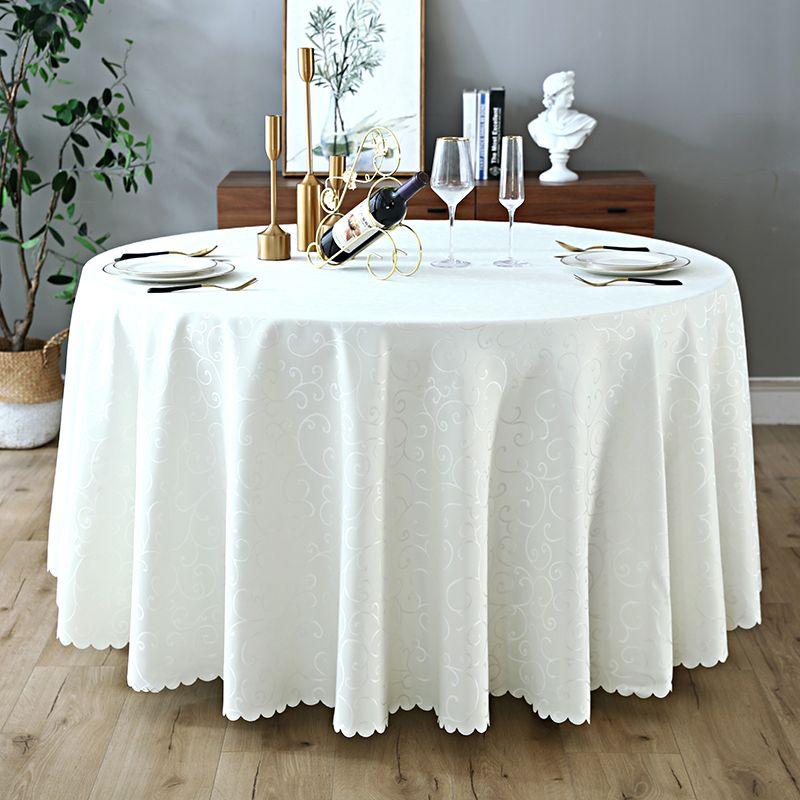 

Hotel Tablecloth Fabric Restaurant Ding Room Large round Table Tablecloth European Red Banquet round Tablecloth For Home Table Cloth Beige crochet 120*160cm