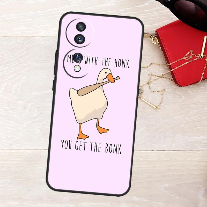 Funny Cartoon Duck Case For Honor Magic 8 5 6 7 Lite 50 70 90 200 400 Pro X8b X8c X9a X9b X9c X9d Win RT Cover