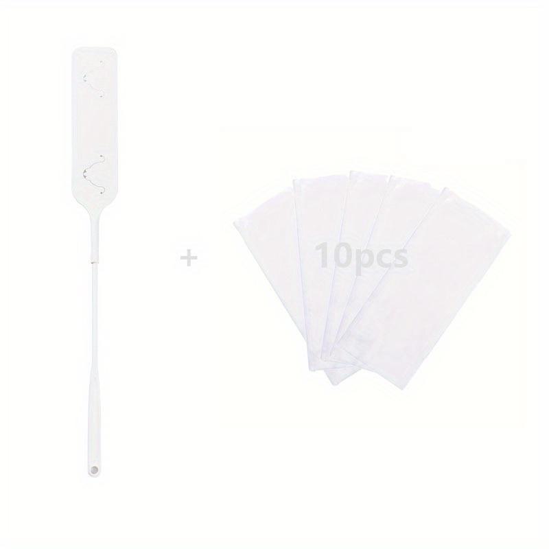 

10 шт. доставка из нетканого материала, удлиненный нетканый материал, инструмент для очистки зазоров для чистки дна кровати, мебель, бытовая щетка для пыли, тряпка белый