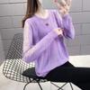 Hollow Out Knit Woman Sweater Spring Autumn Lace Long Sleeve Pullovers Bottoming Womens Clothing O-neck Pull Femme Tops