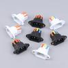 NEW IEC C14 3 Pin Socket Quick Connect Press Charging Power Supply Socket 3 Core Male Socket 250V 10A Easy Install Connect