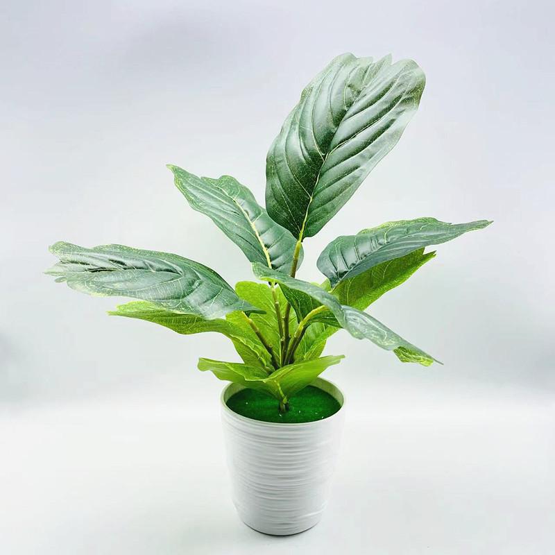 Faux Green Plant With Injection Molded Leaves For Living Room Decoration Gift Ideas