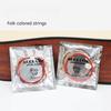6Pcs/Set Colorful Acoustic Guitar Strings Guitar Strings Pure Guitar Strap  Classic Guitar