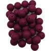 100pcs Red Wine Color Silicone Round Beads Sensory 15mm Silicone Pearl Bead Bulk Mom Necklace DIY Jewelry Making Decoration