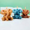 3D Seated Elephant Candle Silicone Mold DIY Cute Animal Soap Aromatherapy Plaster Resin Clay Cement Mold Home Decoration Crafts