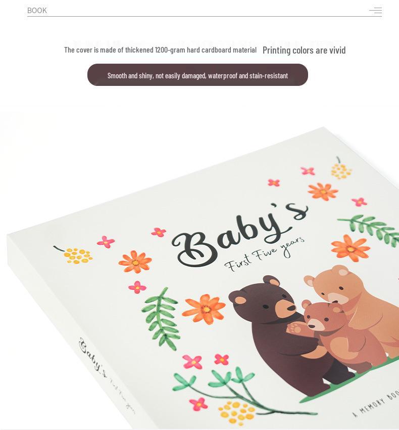 Cross-border Baby Growth Record: Photo Diary & Children's Notebook