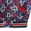 GUCCI 16AW Italian rayon blend Ghost all-over print Bomber Jacket 50 Navy Men's Used