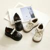 New Autumn and Winter Girls Bow Comfortable and Fashionable Soft-soled Leather Shoes