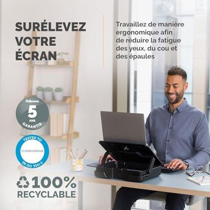Boîte de Rangement Ergonomique - Fellowes - Breyta - 2-en-1 - 5 Ajustements en Hauteur - Portable