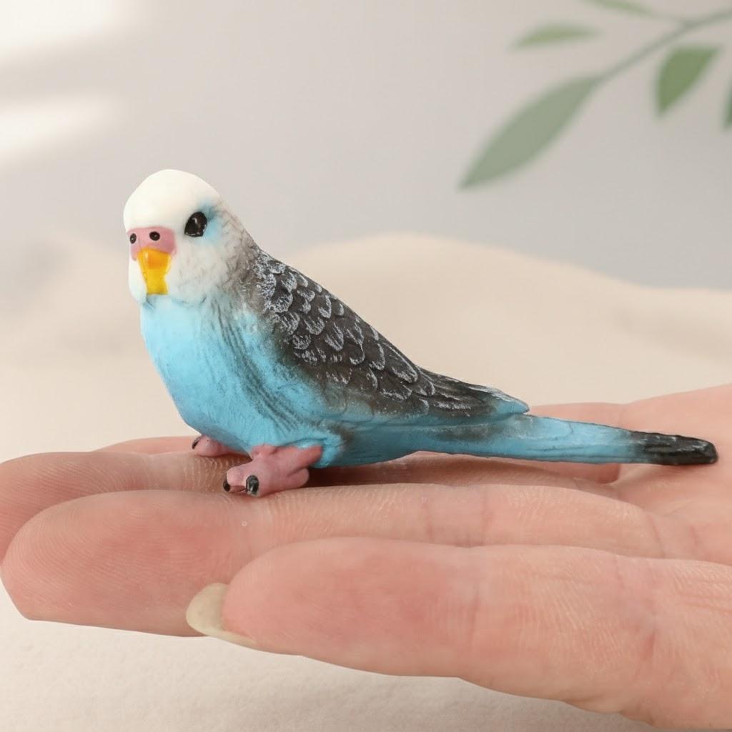 Miniature Forest Parrot Statue PVC Animal Model Bird Figure Decoration Home Decor Craft Toy