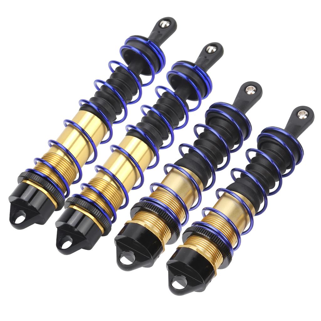 Aluminum 120mm Front 140mm Rear Metal Shock Absorber Damper Set for 18 RC Car Spare PartsGold