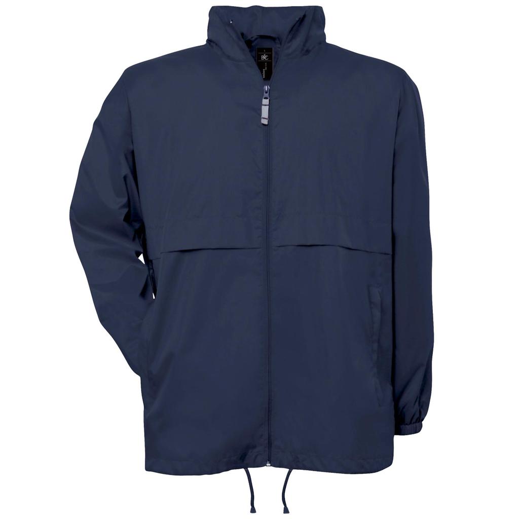 B&C Mens Air Lightweight Windproof, Showerproof & Water Repellent Jacket