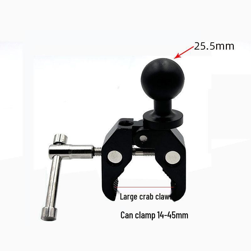17mm Ball Head Magnetic Phone Holder with Aluminum Rod and Suction Cup Mount for Car