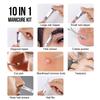 Nail Tools Set Stainless Steel Manicure Set Household Ear Spoon Scissors For Daily Life Mini Compact Gift Eyebrow Clip Tweezers