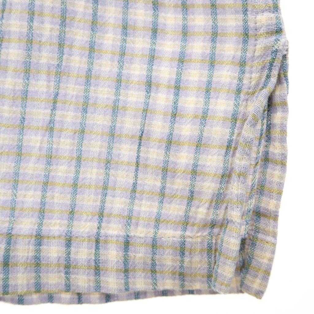 Patagonia Check Short Sleeve Open Color Shirt S Blue RN51884 Outdoor Women Used